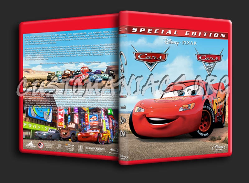 Cars Double Feature blu-ray cover