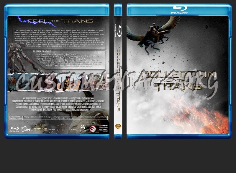 Clash / Wrath of the Titans colelction blu-ray cover