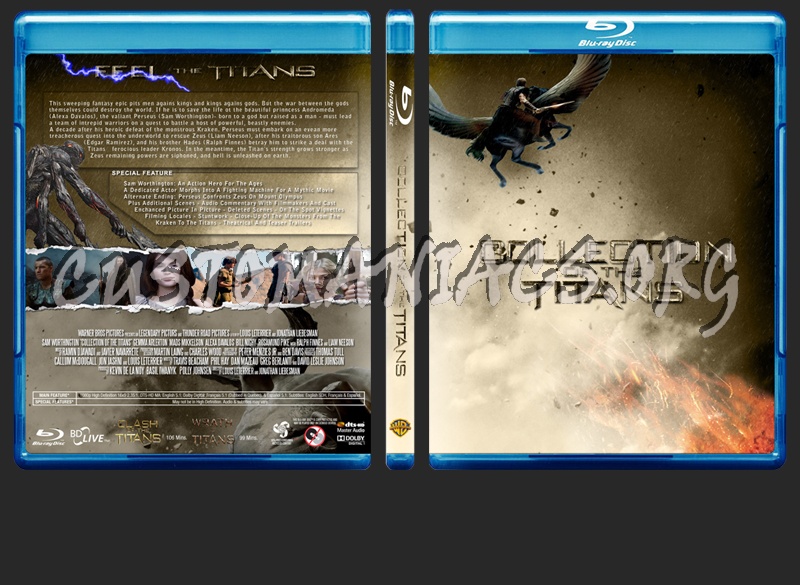Clash / Wrath of the Titans colelction blu-ray cover