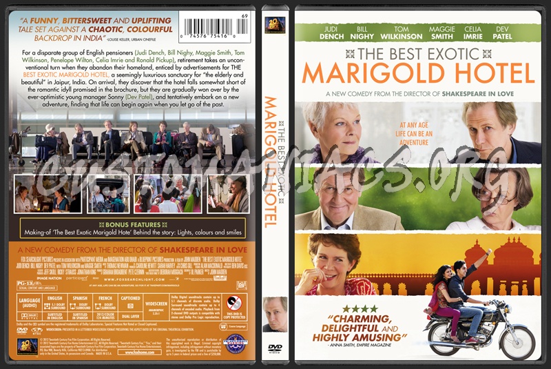 The Best Exotic Marigold Hotel dvd cover