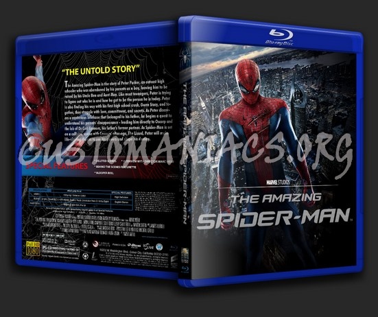 The Amazing Spider-Man blu-ray cover