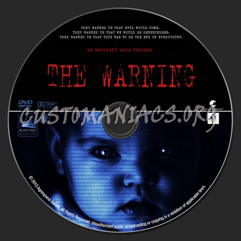 The Warning dvd label