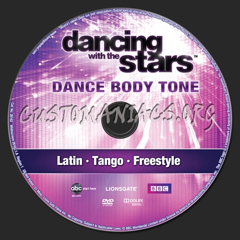 Dancing With the Stars Dance Body Tone dvd label