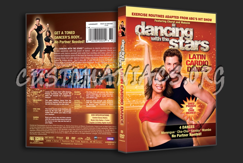 Dancing With the Stars Latin Cardio Dance dvd cover