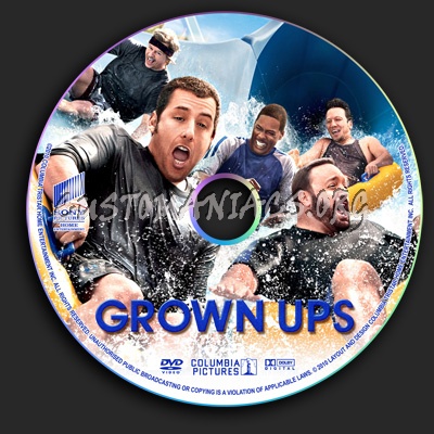 Grown Ups dvd label