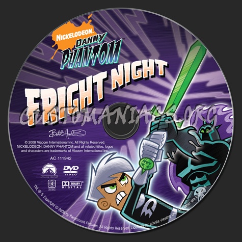 Danny Phantom: Fright Night dvd label