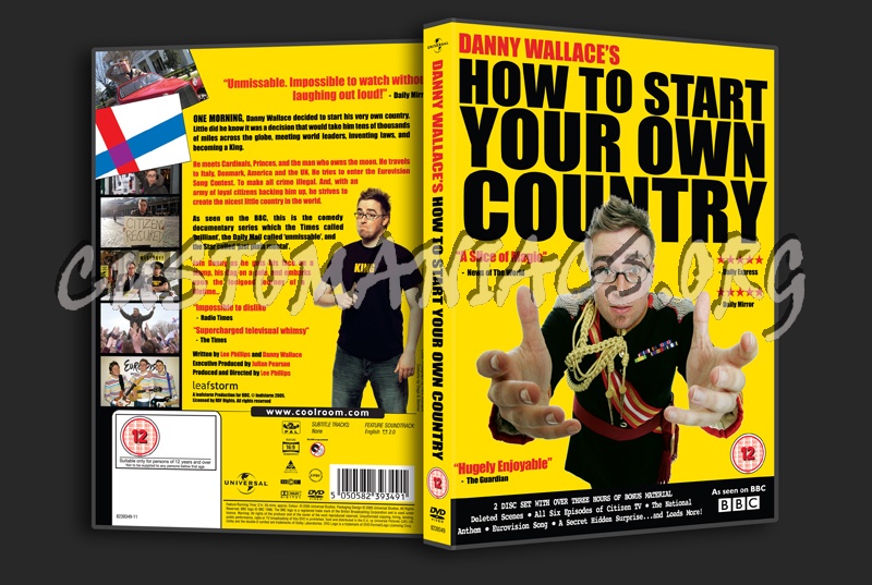 Danny Wallace's: How to Start Your Own Country dvd cover