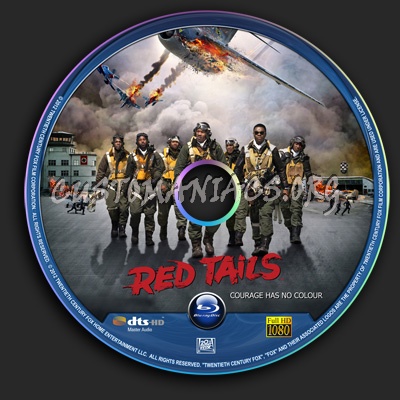 Red Tails blu-ray label