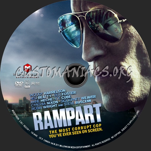 Rampart (2011) dvd label