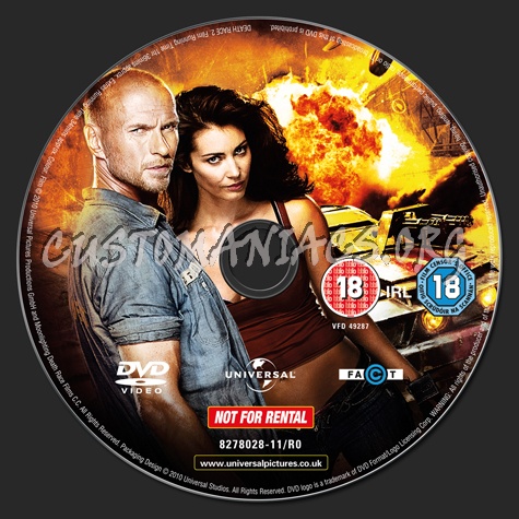 Death Race 2 dvd label