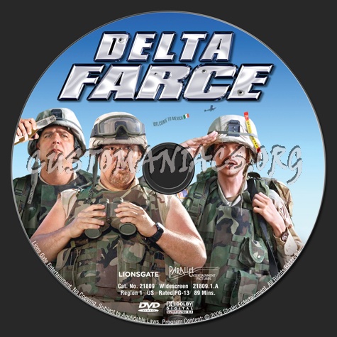 Delta Farce dvd label
