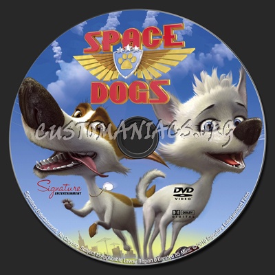 Space Dogs dvd label