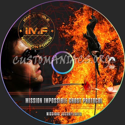 Mission Impossible Ghost Protocol dvd label