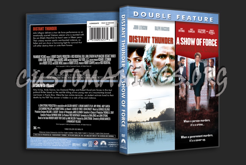 Distant Thunder / A Show of Force dvd cover