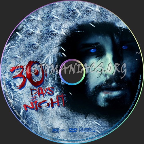 30 Days Of Night dvd label