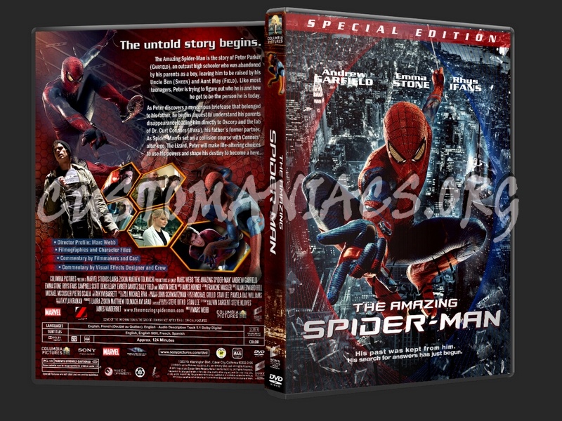 The Amazing Spider-Man (2012) dvd cover