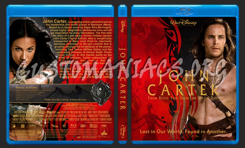 John Carter blu-ray cover