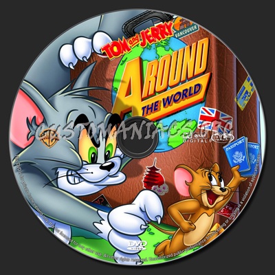 Tom and Jerry Around The World dvd label