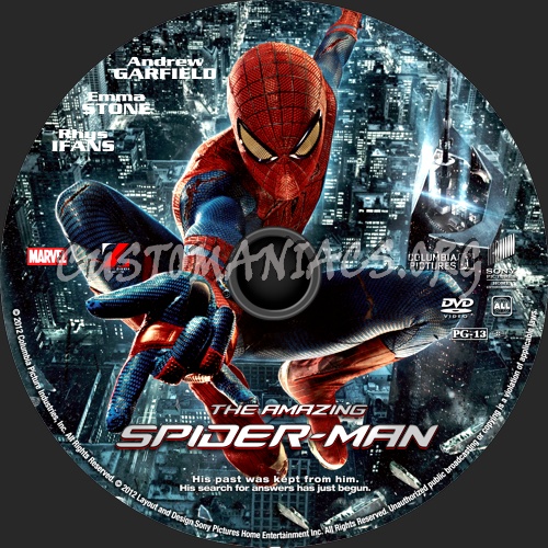 The Amazing Spider-Man (2012) dvd label