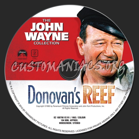 Donovan's Reef dvd label