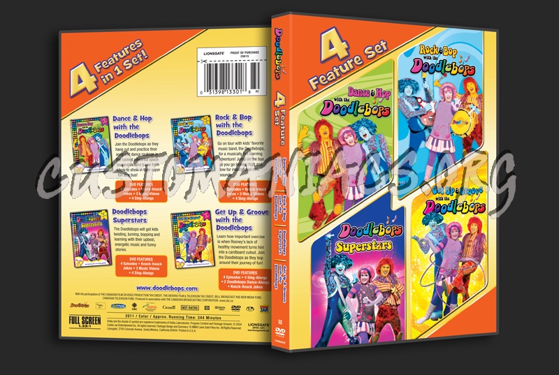 Doodlebops 4 Feature Set dvd cover