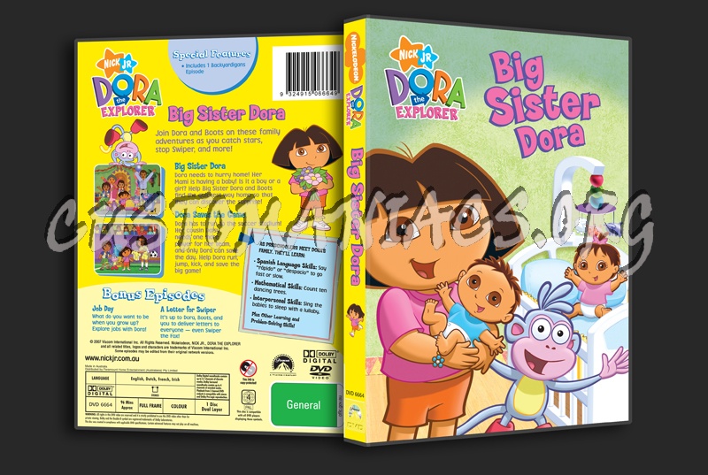 Dora the Explorer Big Sister Dora dvd cover