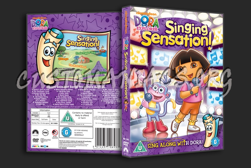Dora the Explorer Singing Sensation! dvd cover