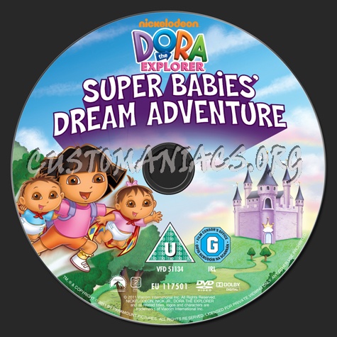 Dora the Explorer Super Babies' Dream Adventure dvd label