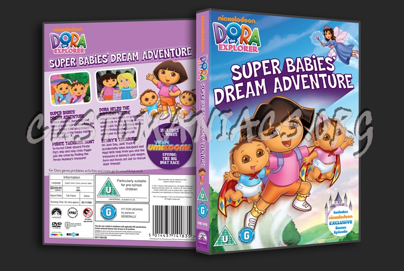 Dora the Explorer Super Babies' Dream Adventure dvd cover