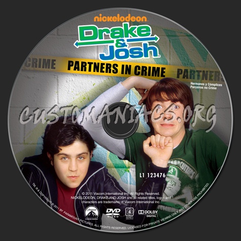 Drake & Josh Partners in Crime dvd label