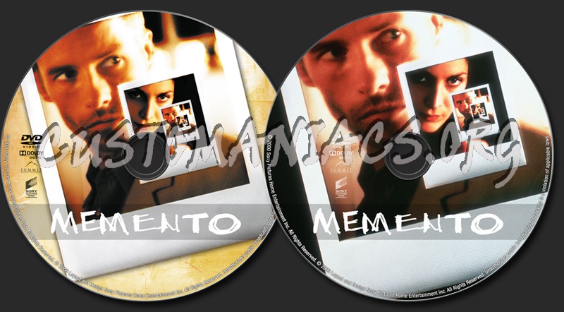 Memento dvd label
