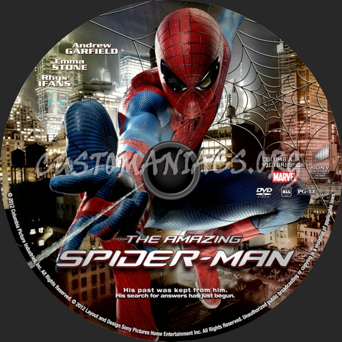 The Amazing Spider-Man (2012) dvd label