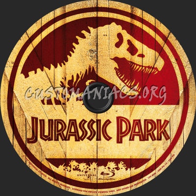 Jurassic Park blu-ray label