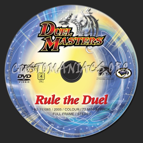 Duel Masters: Rule the Duel dvd label