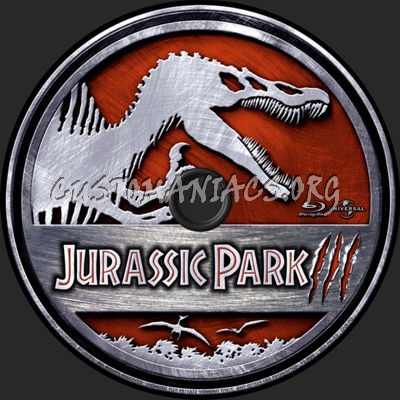 Jurassic Park III blu-ray label