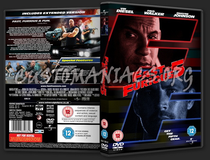 Fast & Furious 5 dvd cover