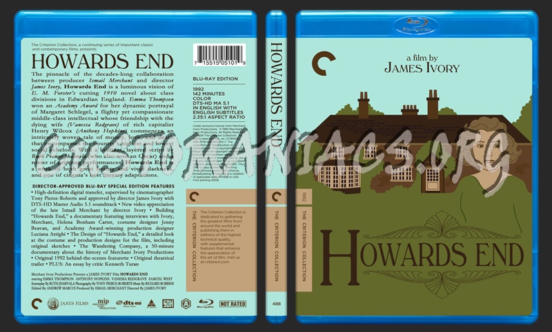 488 - Howards End blu-ray cover