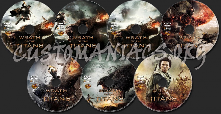 Wrath of the Titans dvd label