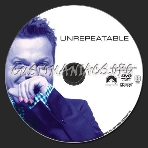 Eddie Izzard: Unrepeatable dvd label