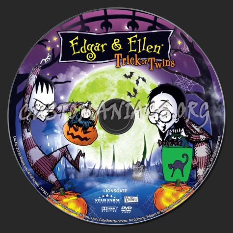 Edgar & Ellen: Trick or Twins dvd label