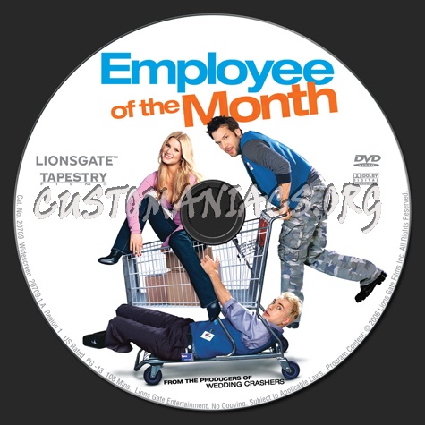Employee of the Month dvd label