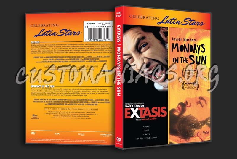 Extasis / Mondays in the Sun dvd cover