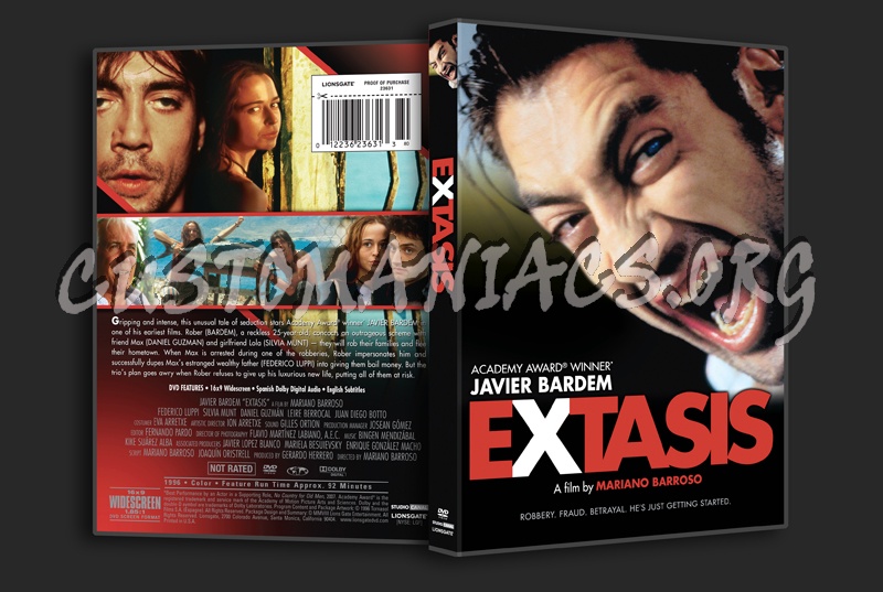 Extasis dvd cover