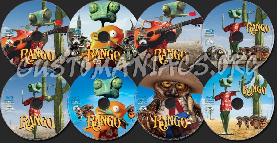 Rango blu-ray label