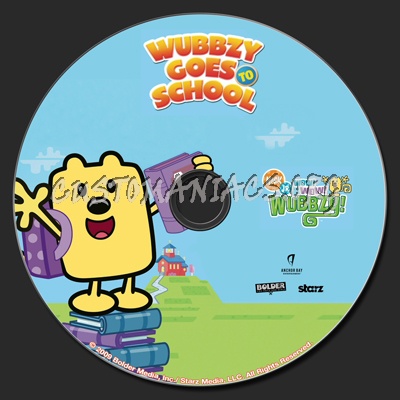 Wow Wow Wubbzy Wubbzy Goes To School dvd label