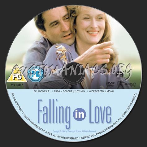 Falling in Love dvd label