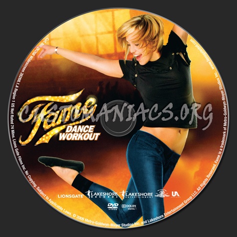 Fame Dance Workout dvd label