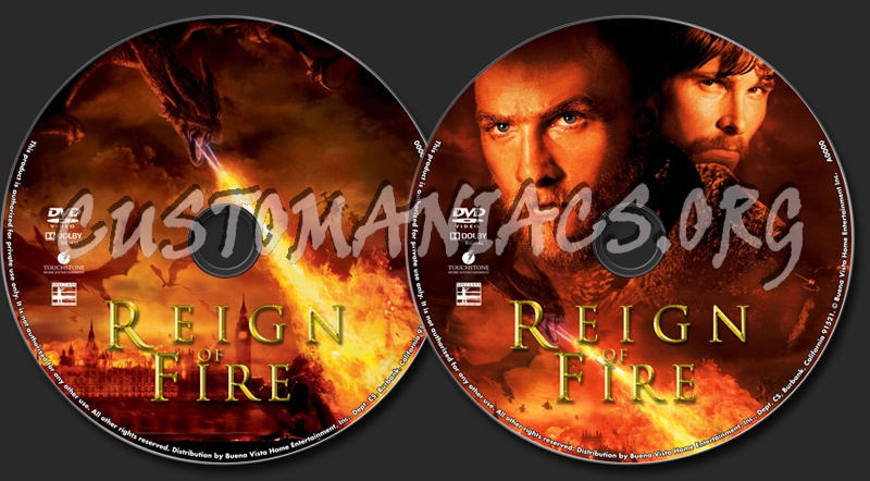 Reign of Fire dvd label