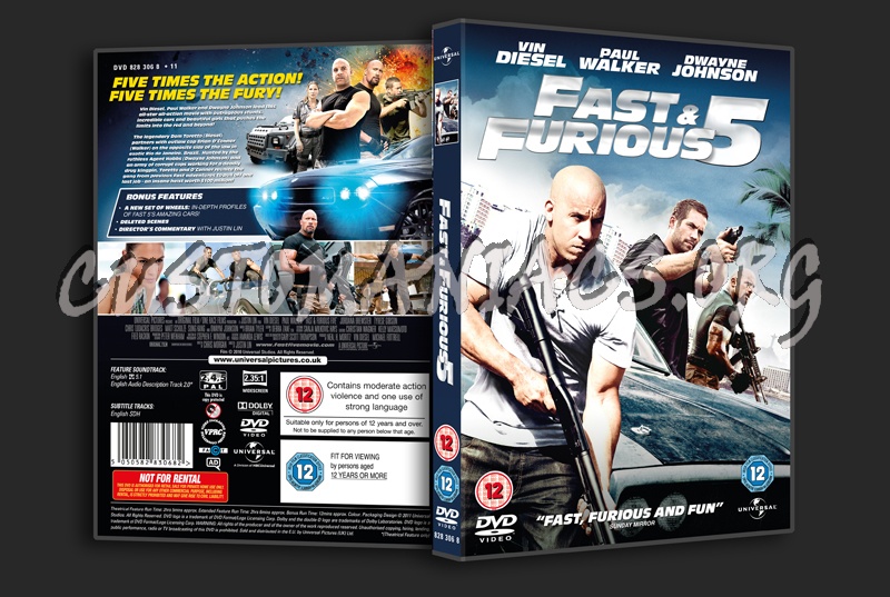 Fast & Furious 5 dvd cover