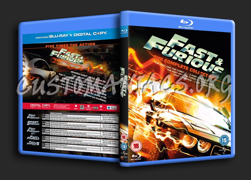 Fast & Furious Collection blu-ray cover